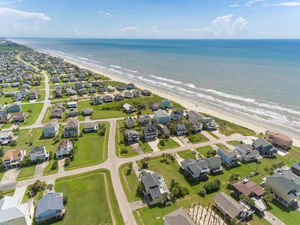 Galveston Isaland Drone Image