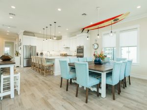 Galveston Vacation Rental Kitchen and Dining Room at Beachside