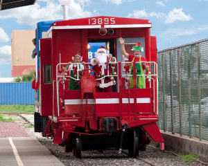 Santa Train with Elves Galveston TX