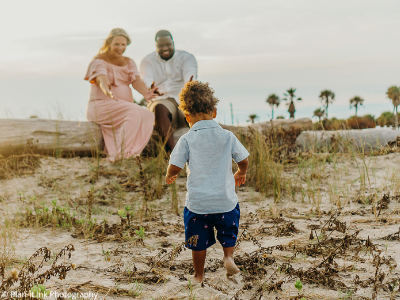 Galveston family photo with toddler - Plan-it Ink Photography